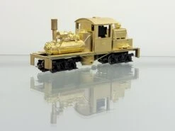 Joe Works HOn2.5 Scale Mich Cal Shay Geared Steam Locomotive - Un-painted Brass