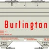 Accurail 2208 HO ACF 2-Bay Covered Hopper Burlington CB&Q 183945 Kit