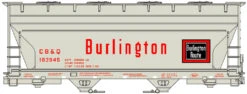 Accurail 2208 HO ACF 2-Bay Covered Hopper Burlington CB&Q 183945 Kit