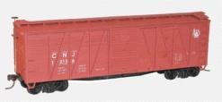 Accurail 4510 HO Scale 40' Outside Braced Boxcar Kit Jersey Central CNJ - NOS