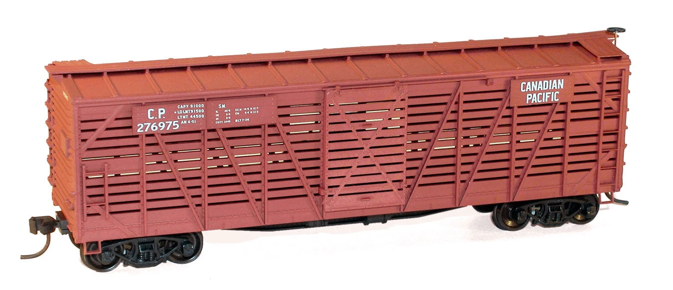 Accurail 47112 HO Scale 40' Wood Stock Car Kit Canadian Pacific CP - NOS 1 Accurail 47112 HO Scale 40' Wood Stock Car Kit Canadian Pacific CP - NOS