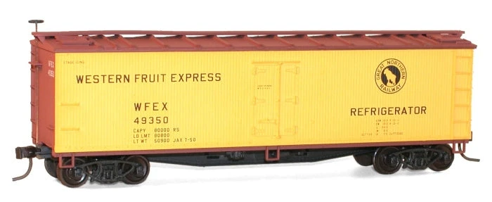 Accurail 48032 HO Scale 40' Wood Reefer Kit GN WFEX - NOS 1 Accurail 48032 HO Scale 40' Wood Reefer Kit GN WFEX - NOS