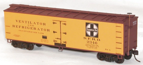 Accurail 8020 HO 40' Steel Reefer Kit 3 Pack Santa Fe SFRD - NOS 1 Accurail 8020 HO 40' Steel Reefer Kit 3 Pack Santa Fe SFRD - NOS