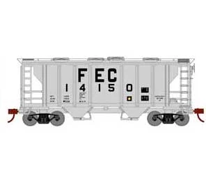 Athearn HO Scale 15419 PS-2 2003 Covered Hopper Florida East Coast FEC 14150 1 Athearn HO Scale 15419 PS-2 2003 Covered Hopper Florida East Coast FEC 14150