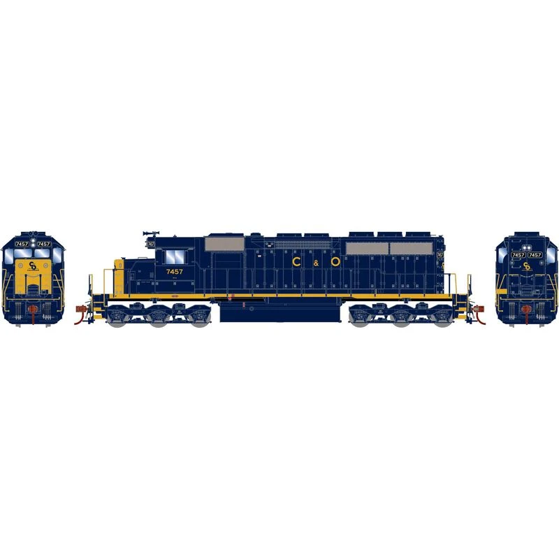 Athearn RTR 73740 HO Scale EMD SD40 Chesapeake & Ohio C&O 7457 DCC & Sound 2 Athearn RTR 73740 HO Scale EMD SD40 Chesapeake & Ohio C&O 7457 DCC & Sound - Image 2
