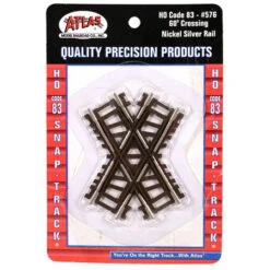 Atlas 576 HO Scale Code 83 60 Degree Crossing