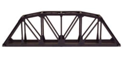 Atlas 593 HO Scale 593 Code 83 Track 18" Through Truss Bridge KIT , Black