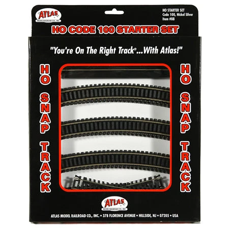 Atlas 88 HO Scale Code 100 Track Starter Set (18 Pieces) 2 Atlas 88 HO Scale Code 100 Track Starter Set (18 Pieces) - Image 2