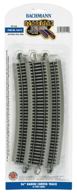 Bachmann 44519 HO Scale E-Z Track 26" Radius Curve (5)