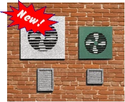 Blair Line 2707 HO Scale Wall Fans And Vents