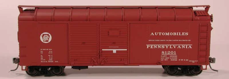Bowser 41067 HO Scale 40' X31F Turtle Roof Boxcar "Circle Keystone" PRR 81221 1 Bowser 41067 HO Scale 40' X31F Turtle Roof Boxcar "Circle Keystone" PRR 81221