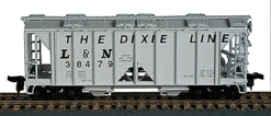 Bowser 55694 HO Scale 70 Ton 2 Bay Covered Hopper Kit L&N # Varies - NOS