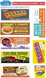 City Classics 501-11 HO Scale Miscellaneous Billboards