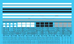 Fusion Scale Graphics AEX100-87 HO Scale AEX 162 Series Covered Hoppers