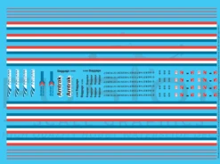 Fusion Scale Graphics AMTK3030-87 HO Scale Amtrak Phase III Viewliner Baggage Car Decal Set