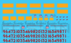 Fusion Scale Graphics UPRR102-87 HO Scale Union Pacific Locomotive Patching Set