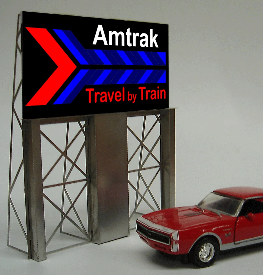 Micro Structures 8281 Amtrak Travel By Train Animated Billboard 1 Micro Structures 8281 Amtrak Travel By Train Animated Billboard