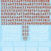 Microscale Decals 87-1068 HO Scale Union Pacific UP Diesels Extra Number Set