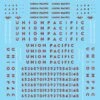 Microscale Decals 87-109 HO Scale Union Pacific UP E And F Unit Diesels (1946+)