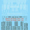 Microscale Decals 87-976 HO Scale Atlantic Coast Line ACL Cabooses (1930-1967)