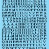 Microscale Decals 90332 Black 22" & 24" Letters And Numbers Railroad Roman