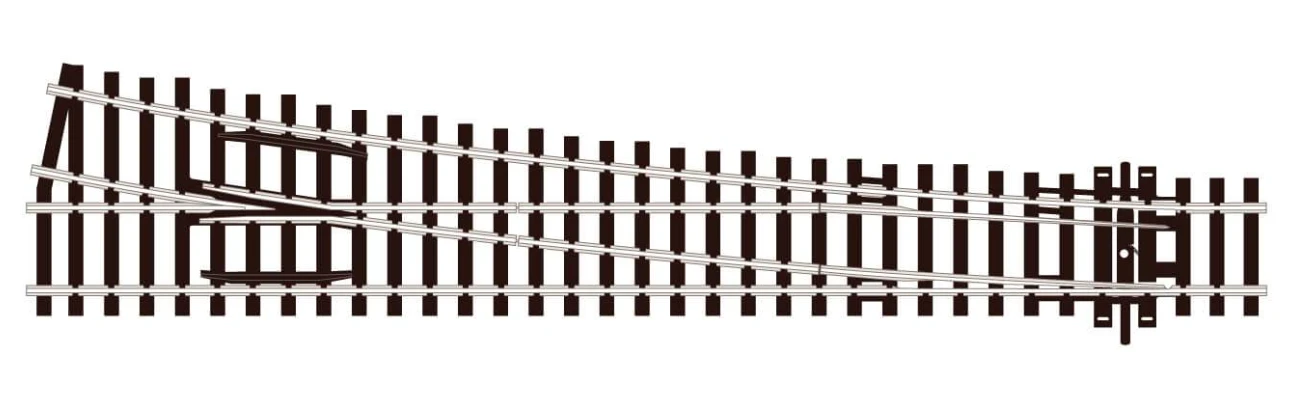 Peco SLE89 HO Scale Code 100 Track Electrofrog #8 Large Left-Hand Turnout 1 Peco SLE89 HO Scale Code 100 Track Electrofrog #8 Large Left-Hand Turnout