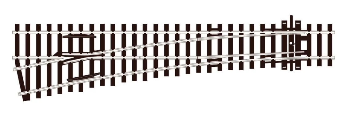 Peco SLE96 HO Scale Code 100 Track Electrofrog #6 Medium Left-Hand Turnout 1 Peco SLE96 HO Scale Code 100 Track Electrofrog #6 Medium Left-Hand Turnout