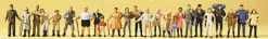 Preiser 14413 HO Scale Figurs - Hikers And Backpackers (24 Pack)