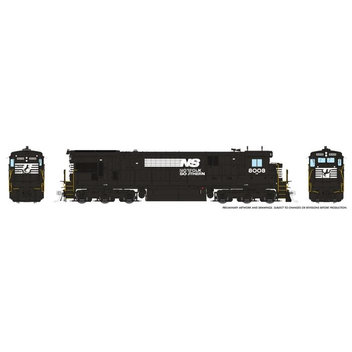 Rapido 042025 HO Scale GE C30-7 Norfolk Southern NS 8008 2 Rapido 042025 HO Scale GE C30-7 Norfolk Southern NS 8008 - Image 2