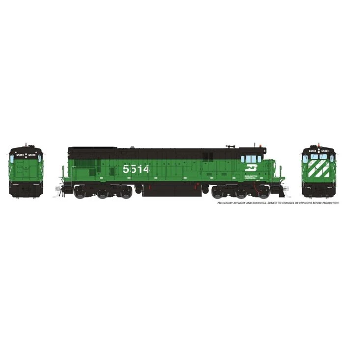 Rapido 042505 HO Scale GE C30-7 Burlington Northern BN 5514 With DCC And Sound 2 Rapido 042505 HO Scale GE C30-7 Burlington Northern BN 5514 With DCC And Sound - Image 2
