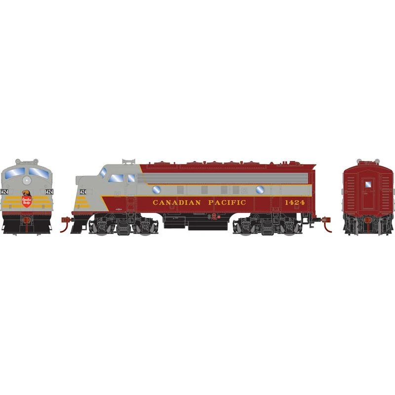 Roundhouse 3318 HO Scale EMD F7A Canadian Pacific CPR 1424 DC 2 Roundhouse 3318 HO Scale EMD F7A Canadian Pacific CPR 1424 DC - Image 2