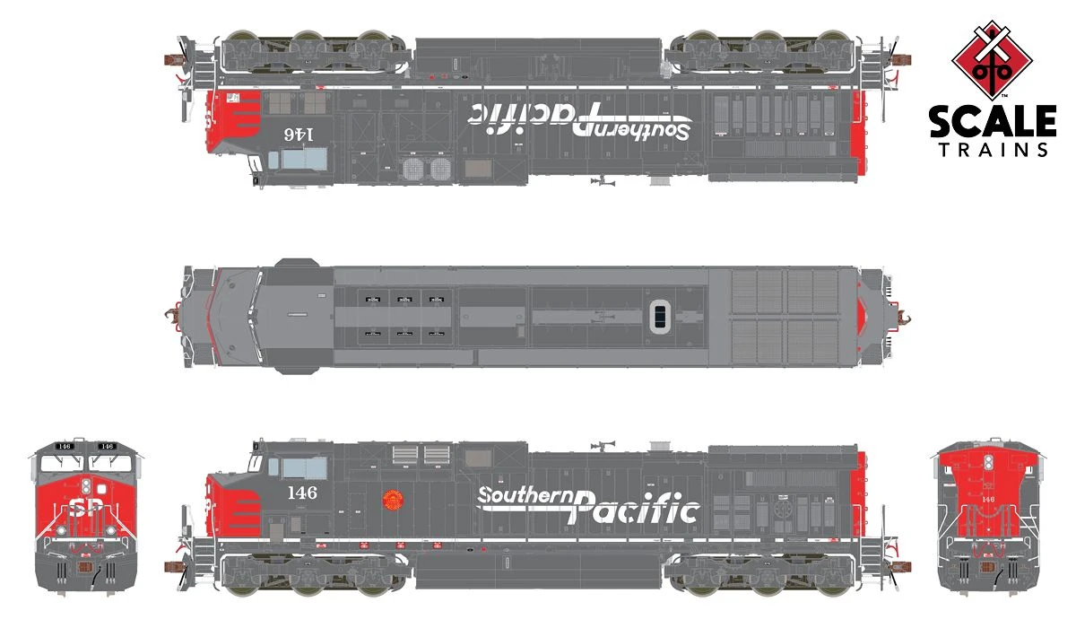 ScaleTrains 38479 HO Scale GE AC4400CW Diesel Southern Pacific SP 146 LokSound 3 ScaleTrains 38479 HO Scale GE AC4400CW Diesel Southern Pacific SP 146 LokSound - Image 3
