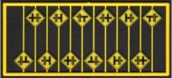 Tichy Train Group 8252 HO Scale Highway Grade Crossing Warning Signs 12 Pack
