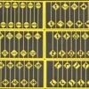 Tichy Train Group 8258 HO Scale Early Road Sign Assortment 60 Pack