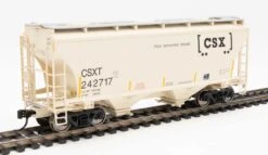 Walthers 910-7577 HO 39' Trinity 3281 2 Bay Covered Hopper Boxcar Logo CSXT 242717