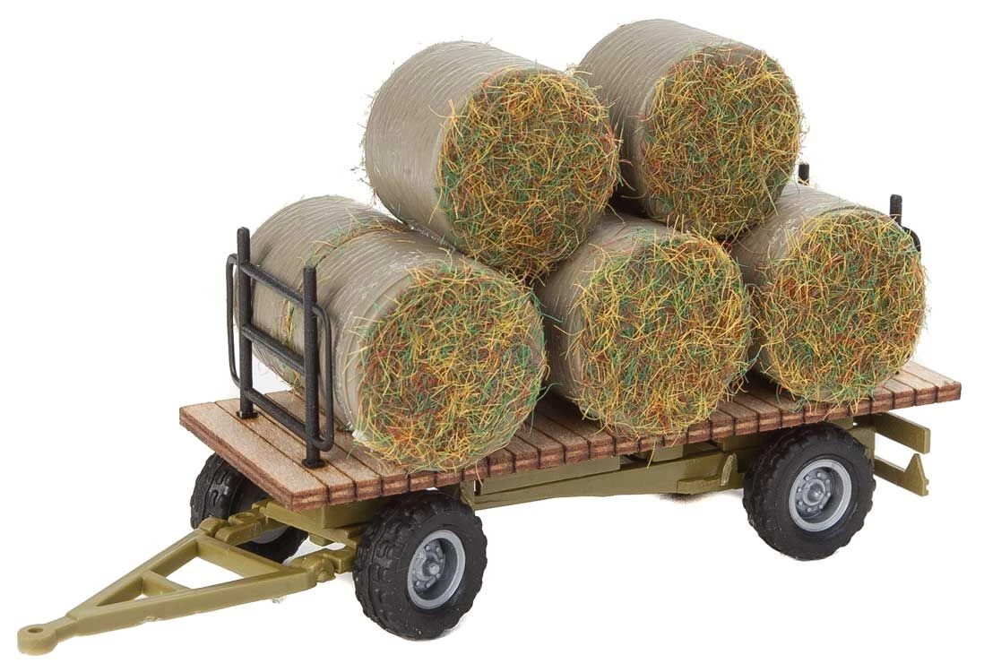 Walthers 949-4192 HO Scale Hay Trailer Kit With Load 1 Walthers 949-4192 HO Scale Hay Trailer Kit With Load