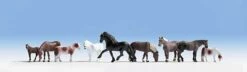 Walthers 949-6074 HO Scale Majestic Horses 9 Pack
