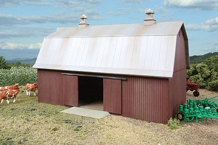 Walthers Cornerstone 933-3330 HO Scale Rural Meadow Barn - KIT 1 Walthers Cornerstone 933-3330 HO Scale Rural Meadow Barn - KIT