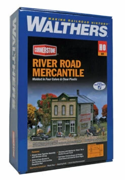Walthers Cornerstone 933-3650 HO Scale River Road Mercantile With LED - Kit -Atlas || Athearn || Bachmann Shop walthers cornerstone 933 3650 ho scale river road mercantile with led kit 5
