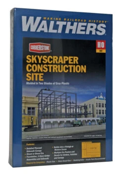 Walthers Cornerstone 933-3761 HO Scale Skyscraper Construction Site Kit -Atlas || Athearn || Bachmann Shop walthers cornerstone 933 3761 ho scale skyscraper construction site kit 2