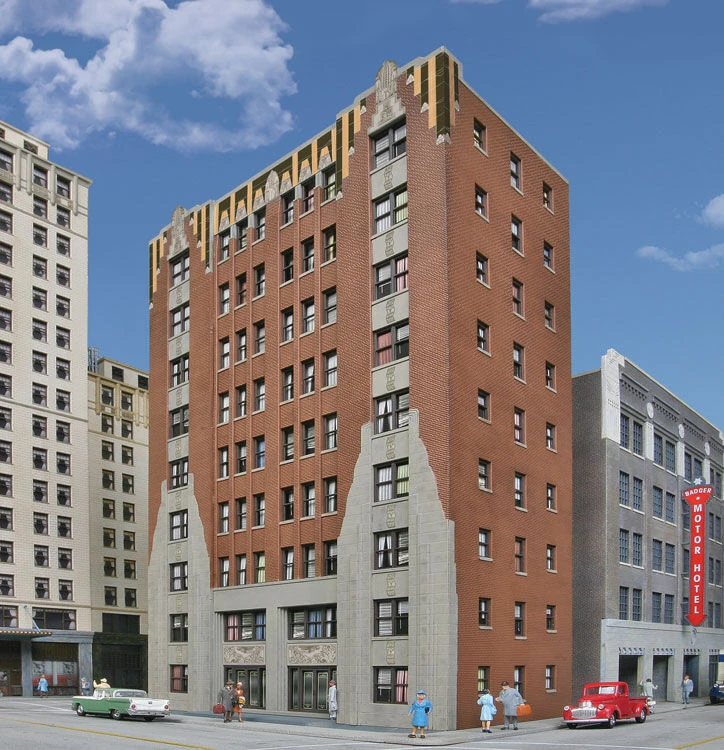 Walthers Cornerstone 933-3770 City Appartment Building Back Kit 1 Walthers Cornerstone 933-3770 City Appartment Building Back Kit