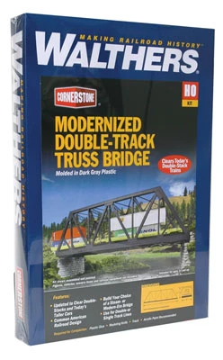 Walthers Cornerstone 933-4510 HO Scale Modernized Double Track Truss Bridge Kit 4 Walthers Cornerstone 933-4510 HO Scale Modernized Double Track Truss Bridge Kit - Image 4