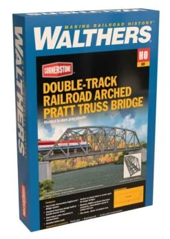 Walthers Cornerstone 933-4522 HO Scale Double Track Prat Arch Truss Bridge Kit 5 Walthers Cornerstone 933-4522 HO Scale Double Track Prat Arch Truss Bridge Kit -Atlas || Athearn || Bachmann Shop walthers cornerstone 933 4522 ho scale double track prat arch truss bridge kit 3