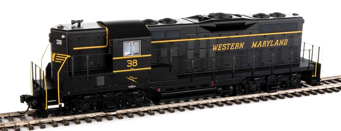 Walthers Mainline 910-10490 HO Scale EMD GP9 High Hood Western Maryland WM 38 1 Walthers Mainline 910-10490 HO Scale EMD GP9 High Hood Western Maryland WM 38