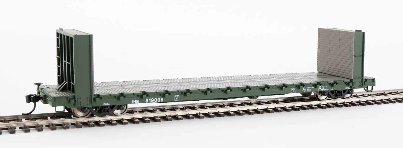 Walthers Mainline 910-5811 60' Pullman Bulkhead Flatcar Indiana Harbor Belt IHB 819008 1 Walthers Mainline 910-5811 60' Pullman Bulkhead Flatcar Indiana Harbor Belt IHB 819008