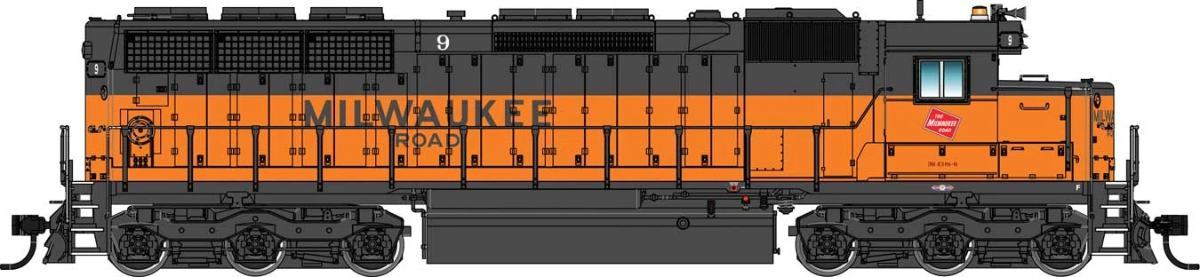 Walthers Proto 920-41152 HO Scale EMD SD45 Diesel Milwaukee Road MILW 9 DCC LokSound 1 Walthers Proto 920-41152 HO Scale EMD SD45 Diesel Milwaukee Road MILW 9 DCC LokSound